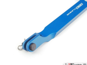 Billet Aluminum Hood Pull Release Rod - blue Anodized