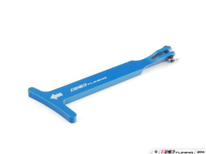 Billet Aluminum Hood Pull Release Rod - blue Anodized
