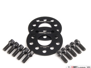 ECS Wheel Spacer & Bolt Kit - 5mm With Black Conical Seat Bolts