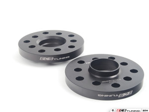 ECS Wheel Spacer & Bolt Kit - 17.5mm With Black Conical Seat Bolts