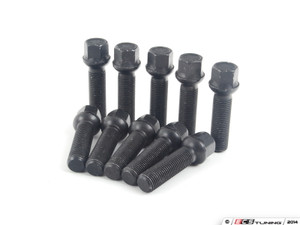 ECS Wheel Spacer & Bolt Kit - 20mm With Black Ball Seat Bolts
