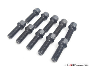 Wheel Spacer & Bolt Kit - 12.5mm With Black Ball Seat Bolts