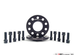 Wheel Spacer & Bolt Kit - 12.5mm With Black Ball Seat Bolts