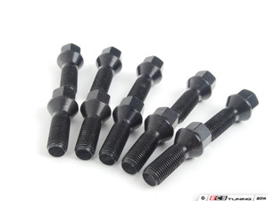 ECS Wheel Spacer & Bolt Kit - 6mm With Black Conical Seat Bolts