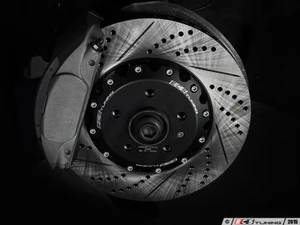 Front Big Brake Kit - Stage 2 - 2-Piece Cross Drilled & Slotted Rotors (345x30)