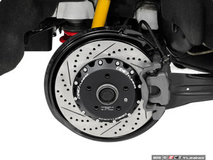 Rear Cross-Drilled & Slotted 2-Piece Semi-Floating Brake Rotors - Pair (310x22)