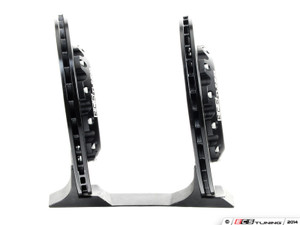 Rear Cross-Drilled & Slotted 2-Piece Semi-Floating Brake Rotors - Pair (310x22)