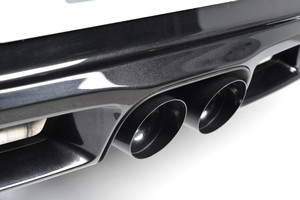 Milltek Non Resonated 2.25" Cat Back Exhaust - Twin 90mm Ceramic Black Tips - Cayman S / Boxster S