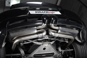 Milltek Non Resonated 2.25" Cat Back Exhaust - Twin 90mm Ceramic Black Tips - Cayman S / Boxster S
