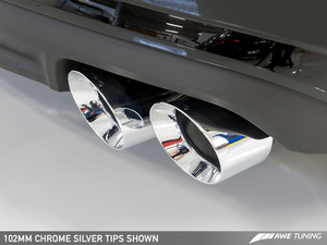 AWE Tuning Audi C7.5 A6 3.0T Touring Edition Exhaust - Quad Outlet, Chrome Silver Tips