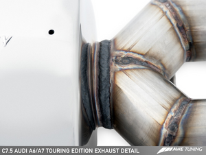 AWE Tuning Audi C7.5 A6 3.0T Touring Edition Exhaust - Quad Outlet, Chrome Silver Tips