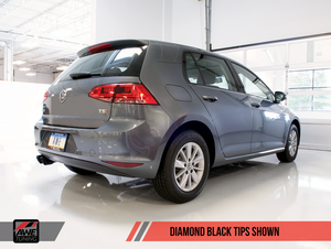 AWE Tuning VW MK7 Golf 1.8T Touring Edition Exhaust with Diamond Black Tips (90mm)