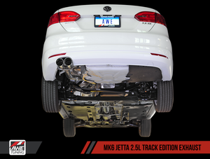 AWE Tuning Mk6 Jetta 2.5L Track Edition Exhaust - Diamond Black Tips