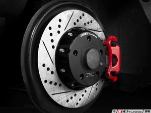 Rear Cross-Drilled & Slotted 2-Piece Brake Rotors - Pair (282x12)
