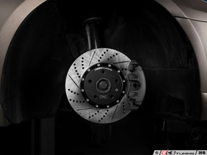 Front Cross-Drilled & Slotted 2-Piece Brake Rotors - Pair (312x25) OE# 1K0615301AA