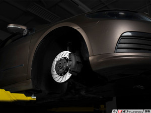 Front Cross-Drilled & Slotted 2-Piece Brake Rotors - Pair (312x25) OE# 1K0615301AA