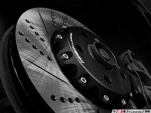 Front Cross-Drilled & Slotted 2-Piece Brake Rotors - Pair (312x25) OE# 1K0615301AA