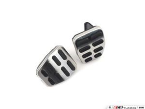 Brushed Stainless Pedal Set w/ Dead Pedal - Manual
