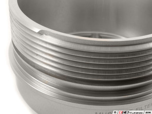 Billet Aluminum Oil Filter Housing - Polished/Clear Anodized