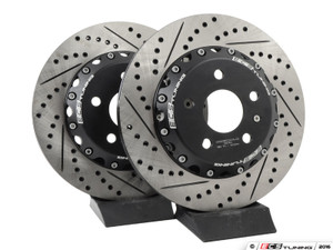 Front and Rear Cross-Drilled & Slotted 2-Piece Brake Rotor Kit (340x30/310x22)