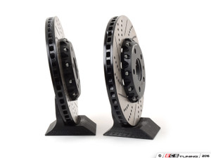 Front Brake Kit - Stage 1 - 2-Piece Cross Drilled & Slotted Rotors (312x25)