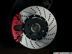 Front Cross-Drilled & Slotted 2-Piece Brake Rotors - Pair (312x25)