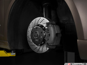 Front Cross-Drilled & Slotted 2-Piece Brake Rotors - Pair (312x25)