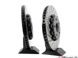 Front Cross-Drilled & Slotted 2-Piece Brake Rotors - Pair (312x25)