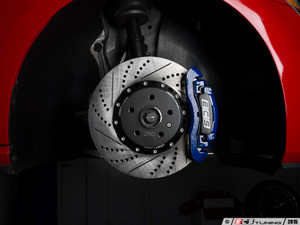 Front Big Brake Kit - ECS 2-Piece Cross-Drilled & Slotted Rotors (345x30)