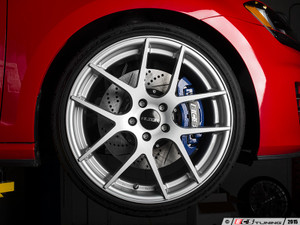 Front Big Brake Kit - ECS 2-Piece Cross-Drilled & Slotted Rotors (345x30)