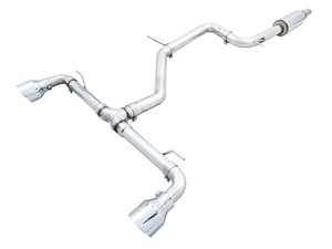 AWE VW GTI MK8 Track Edition Exhaust - Chrome Silver Tips