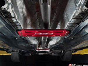 Billet Aluminum Tunnel Brace - Front - Red Anodized