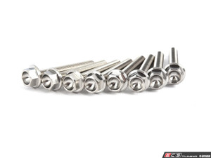 Titanium 4.0T Ignition Coil Hardware Kit - Set Of Eight With Black Titanium Washers