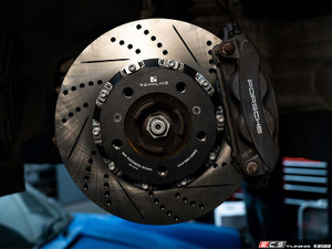 Front Drilled & Slotted 2-Piece Full Floating Brake Rotors - Pair (330x28)