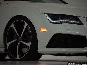 C7 A7 LED Front & Rear Bumper Side Marker Set - Clear