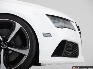 C7 A7 LED Front & Rear Bumper Side Marker Set - Clear
