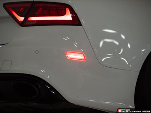 C7 A7 LED Front & Rear Bumper Side Marker Set - Clear