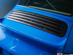 Louvered Rear Decklid Grille - Silver Screen