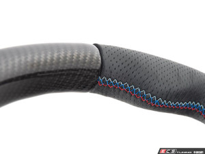 F3x/F8x ECS Custom Steering Wheel - Perforated Leather/Carbon Fiber/Tri-Color