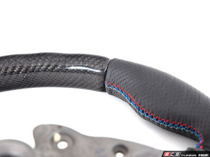 F3x/F8x ECS Custom Steering Wheel - Perforated Leather/Carbon Fiber/Tri-Color