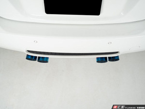 ECS "Ti.22" UNIVERSAL Exhaust Tip - 4.0" Titanium - Burnt Finish - Priced Each