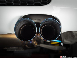 ECS "Ti.22" UNIVERSAL Exhaust Tip - 4.0" Titanium - Burnt Finish - Priced Each