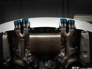 ECS "Ti.22" UNIVERSAL Exhaust Tip - 4.0" Titanium - Burnt Finish - Priced Each