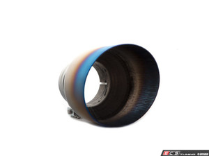 ECS "Ti.22" UNIVERSAL Exhaust Tips - 4.0" Titanium - Burnt Finish - Pair