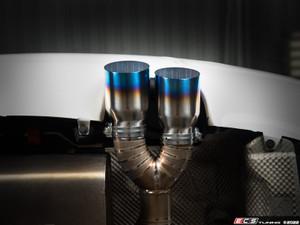 ECS "Ti.22" UNIVERSAL Exhaust Tips - 3.5" Titanium - Burnt Finish - Pair