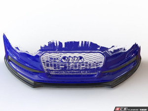 Audi C7 S6 / A6 S-Line Front Lip Spoiler - Gloss Black