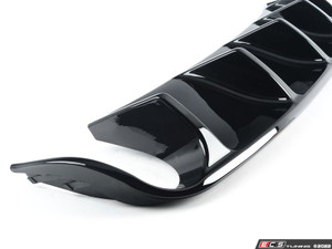 Audi B8 A4 Pre Facelift Non S-Line Rear Diffuser - Dual Outlet - Gloss Black