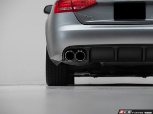 Audi B8 A4 Pre Facelift Non S-Line Rear Diffuser - Single Outlet - Matte Black