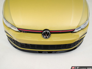 VW MK8 GTI Front Lip Spoiler - Flush Style - Gloss Black