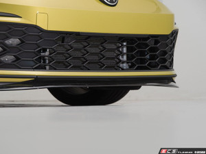 VW MK8 GTI Front Lip Spoiler - Flush Style - Gloss Black